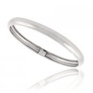 Sterling Silver Shiny Flex Bangle Bracelet BA10534