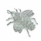 Sterling Silver Simulated Diamond cz Fly Pin-Pendant PI4711