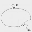 Sterling Silver Starfish Anklet A10755