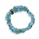 Sterling Silver Turquoise, Agate, Apatite Multi Strand Fashion Bracelet B12334M