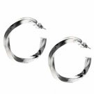 Sterling Silver Twisted Hoop Earrings H5071