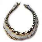 Sterling Silver Two-Tone Link Bracelet 1149