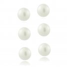 Sterling Silver White Freshwater Cultured Pearl 6mm Stud Earring, Set of 3 S10451FPL