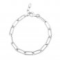 Sterling Silver Wide Paperclip Chain Bracelet