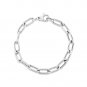 Sterling Silver Wide Paperclip Chain Bracelet