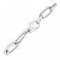 Sterling Silver Wide Paperclip Chain Bracelet