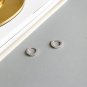 Students Round Mini Geometry Circle 925 Sterling Silver Hoop Earrings Large Earrings