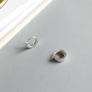 Students Round Mini Geometry Circle 925 Sterling Silver Hoop Earrings Small Earrings