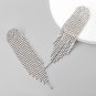 Super Flash Claw Chain Geometric Alloy Diamond Earrings Gold