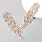 Super Flash Claw Chain Geometric Alloy Diamond Earrings Silver