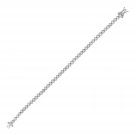 Tennis Bracelet with Round Cubic Zirconia in Sterling Silver