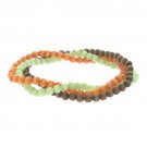 Three Strand Cats Eye Bead Strech Bracelet S9901