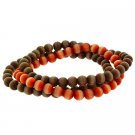 Three Strand Cats Eye Bead Strech Bracelet S9905