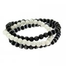 Three Strand Cats Eye Bead Strech Bracelet S9906