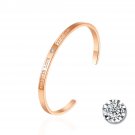 Titanium Steel & Diamond LOVE Large Element Bracelet Square Bracelet Diamond Bracelet golden