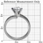TK063 - High polished (no plating) Stainless Steel Ring with AAA Grade CZ in Clear