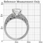 TK069 - High polished (no plating) Stainless Steel Ring with AAA Grade CZ in Clear