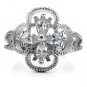 TK078 - High polished (no plating) Stainless Steel Ring with AAA Grade CZ in Clear