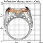 TK092 - High polished (no plating) Stainless Steel Ring with AAA Grade CZ in Champagne