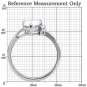TK102 - High polished (no plating) Stainless Steel Ring with AAA Grade CZ in Clear