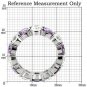 TK109 - High polished (no plating) Stainless Steel Ring with AAA Grade CZ in Amethyst