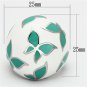 TK1137 - High polished (no plating) Stainless Steel Ring with Epoxy in Emerald