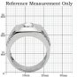 TK122 - High polished (no plating) Stainless Steel Ring with AAA Grade CZ in Clear
