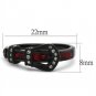 TK1334J - IP Black(Ion Plating) Stainless Steel Ring with Top Grade Crystal in Multi Color