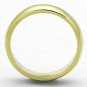 TK1375G - IP Gold(Ion Plating) Stainless Steel Ring with No Stone