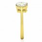 TK1405 - IP Gold(Ion Plating) Stainless Steel Ring with AAA Grade CZ in Clear