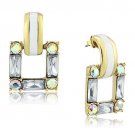 TK1465 - IP Gold(Ion Plating) Stainless Steel Earrings with Top Grade Crystal in Clear Default Title