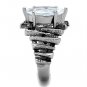 TK1516 - High polished (no plating) Stainless Steel Ring with AAA Grade CZ in Clear