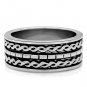 TK158 - High polished (no plating) Stainless Steel Ring with No Stone