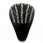 TK1789 - IP Black(Ion Plating) Stainless Steel Ring with Top Grade Crystal in Black Diamond