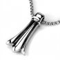 TK2010 - High polished (no plating) Stainless Steel Necklace with No Stone