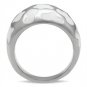 TK217 - High polished (no plating) Stainless Steel Ring with No Stone
