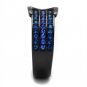 TK2549 - IP Black(Ion Plating) Stainless Steel Ring with Top Grade Crystal in Multi Color