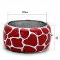 TK294 - High polished (no plating) Stainless Steel Bangle with Epoxy in Siam