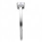 TK3250 - High polished (no plating) Stainless Steel Ring with AAA Grade CZ in Clear