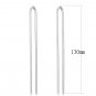 TK3530 - High polished (no plating) Stainless Steel Earrings with No Stone Default Title