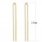 TK3532 - IP Rose Gold(Ion Plating) Stainless Steel Earrings with No Stone Default Title