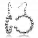 TK429 - High polished (no plating) Stainless Steel Earrings with No Stone Default Title