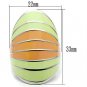 TK504 - High polished (no plating) Stainless Steel Ring with Epoxy in Multi Color