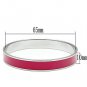 TK534 - High polished (no plating) Stainless Steel Bangle with Epoxy in Siam