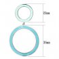 TK917 - High polished (no plating) Stainless Steel Earrings with Epoxy in Multi Color Default Title