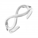 Toe Ring with Infinity Symbol in Sterling Silver Sterling Silver
