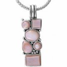 Trendy Sterling Silver Pink Shell Pendant 2078