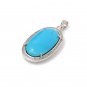 TurquSleeping Beauty Turquoise Pendant Natural Genuine Gemstone Jewelry DIY Pendant Default Title