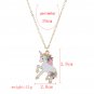 Unicorn Necklace Rainbow Unicorn Necklace Pendant Jewelry Gifts for Girls White