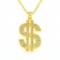 Unisex Hip Hop Necklace With A Dollar Print Nightclub Pendant Hiphop